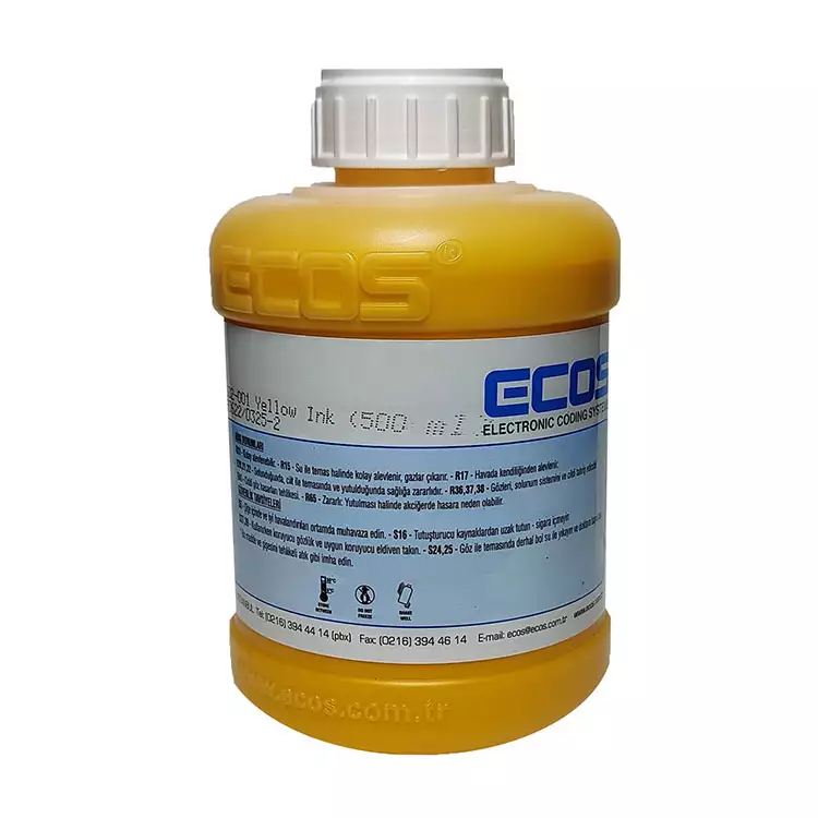 Ecos 500ML Inkjet Yellow Ink