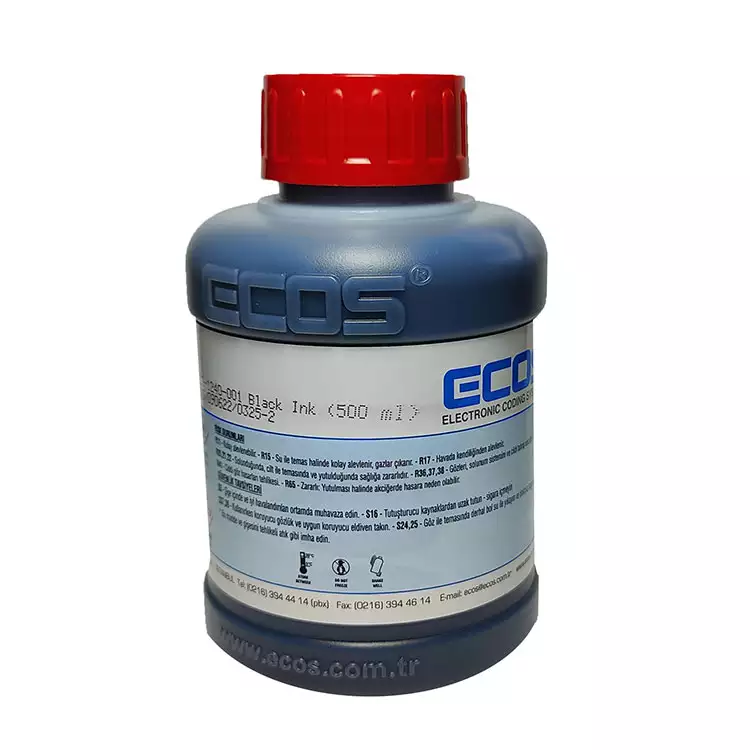 Ecos 500ML Inkjet Black Ink